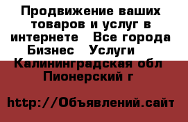 Продвижение ваших товаров и услуг в интернете - Все города Бизнес » Услуги   . Калининградская обл.,Пионерский г.